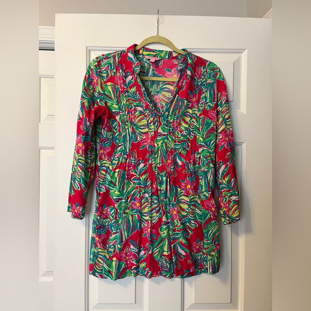 Lilly Pulitzer tunic swim coverup size small